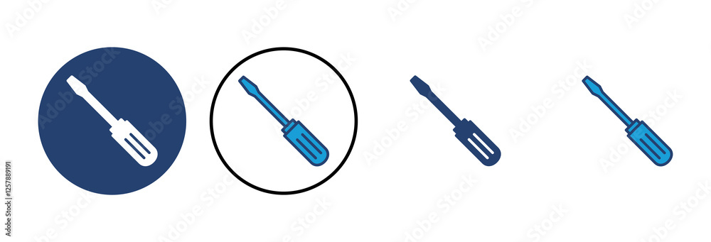 Screwdriver icon vector. tools icon vector Screwdriver icon vector. tools icon vector