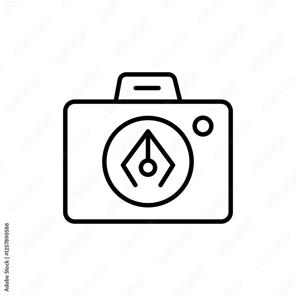Digital imaging outline icons, minimalist vector illustration ,simple transparent graphic element .Isolated on white background Digital imaging outline icons, minimalist vector illustration ,simple transparent graphic element .Isolated on white background