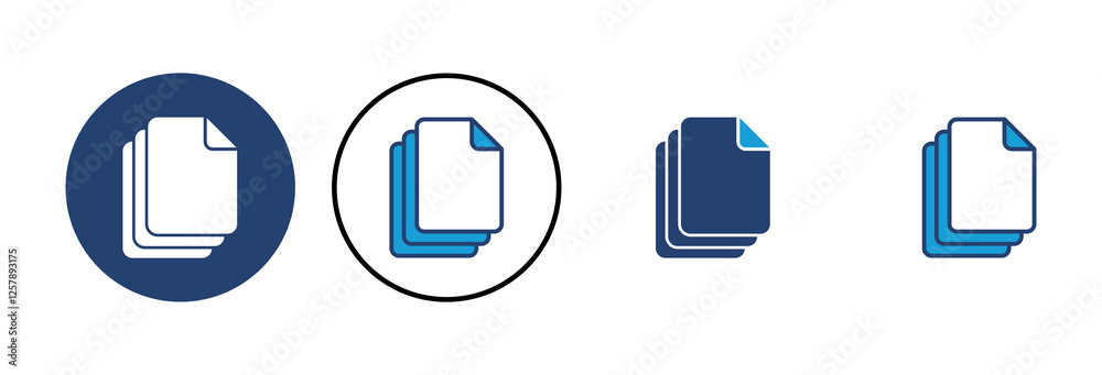 Document icon vector. Paper icon. File Icon Document icon vector. Paper icon. File Icon