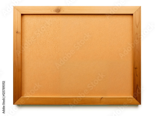 Wooden corkboard with a simple frame, perfect for notes, reminders, or decorative purposes. Generative AI photo