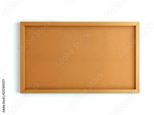 Wooden corkboard with a simple frame, perfect for notes, reminders, or decorative purposes. Generative AI photo