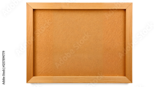 Wooden corkboard with a simple frame, perfect for notes, reminders, or decorative purposes. Generative AI photo