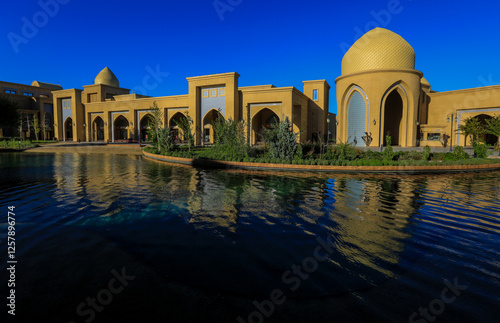 The Mausoleum of Khawaja Ahmed Yasawi is a mausoleum in the city of Turkestan, in southern Kazakhstan. photo