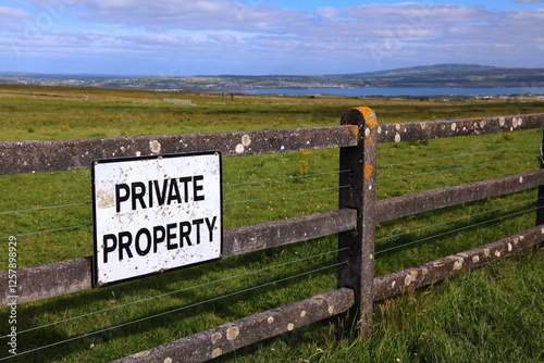 Private property sign in Ireland
