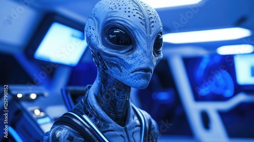 Fototapeta Naklejka Na Ścianę i Meble -  Person in Space Station