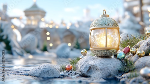 Close-up winter scene