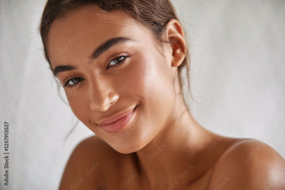 A close-up portrait of a young woman with a serene expression, her eyes looking to the side, and her hair neatly styled. The image captures her calm demeanor and natural beauty. A close-up portrait of a young woman with a serene expression, her eyes looking to the side, and her hair neatly styled. The image captures her calm demeanor and natural beauty.