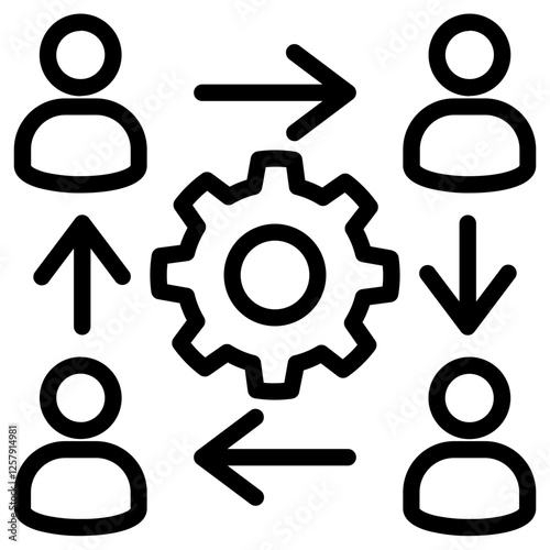 Organization Outline Icon
