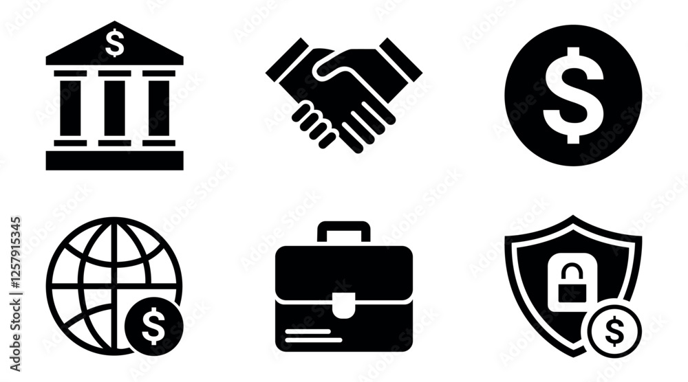 Financial and Business Icon Set Financial and Business Icon Set