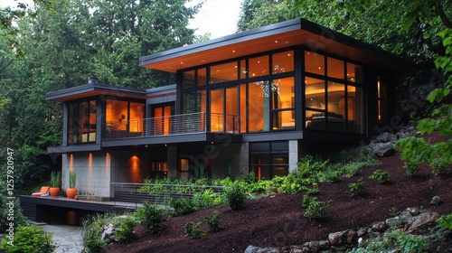 Minimalist Exterior with Green Integration