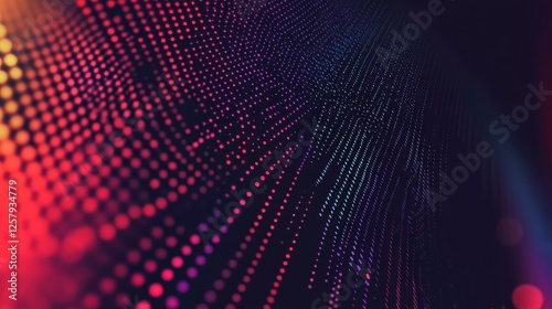 Wallpaper Mural Halftone gradient effect. Dot texture, dotted geometric pattern background. Fade circle lines, black duotone digital graphic recent vector elements Torontodigital.ca