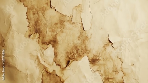 Wallpaper Mural Damaged paper texture with coffee stains, abstract Torontodigital.ca