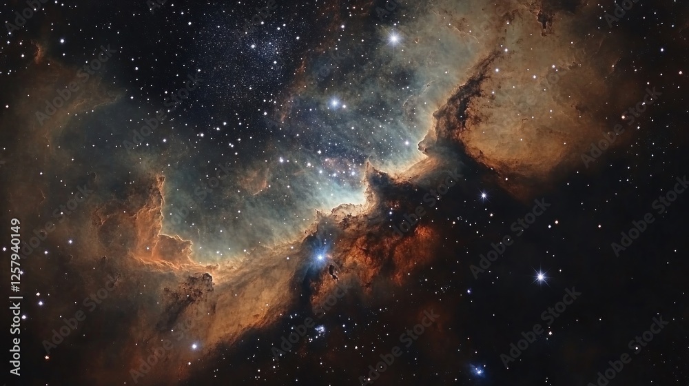 Cosmic Nebula Glowing Gas and Dust in Space Cosmic Nebula Glowing Gas and Dust in Space