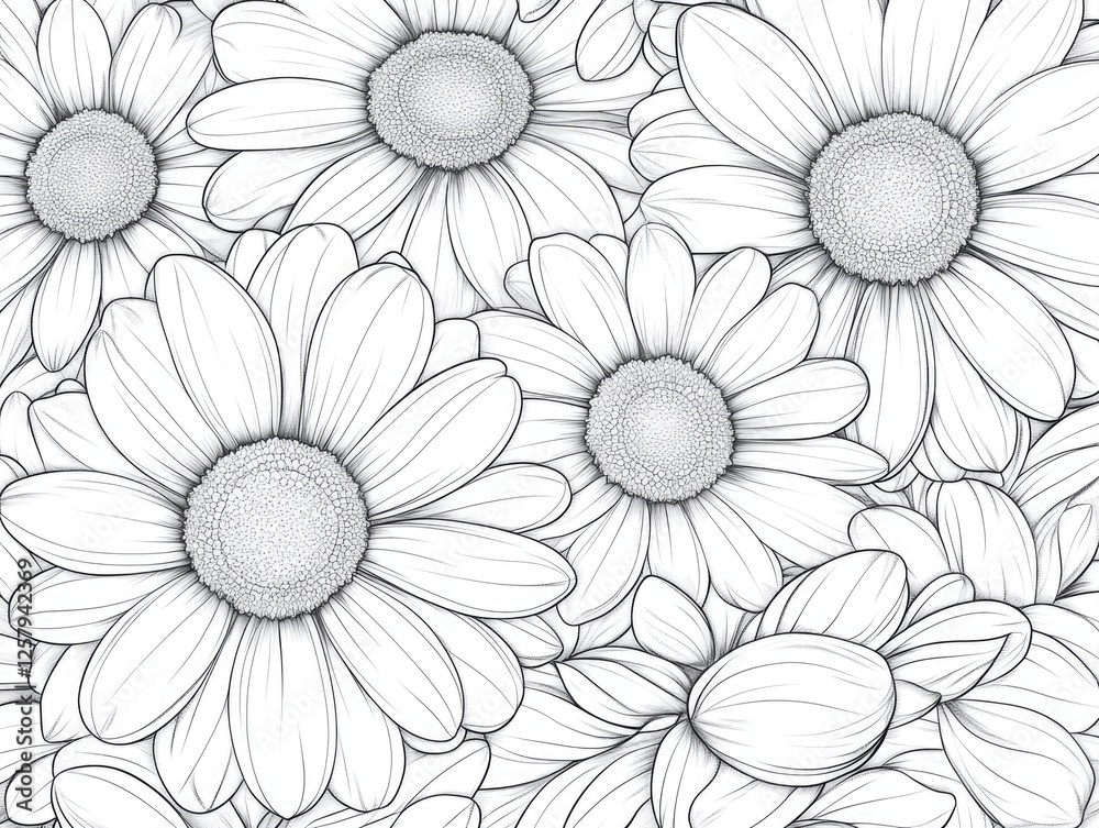 custom made wallpaper toronto digitalBunch of daisies