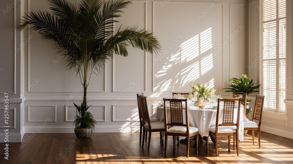 Obraz premium fronds indoor palm tree