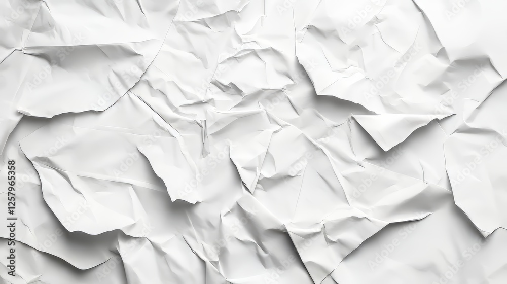 Wrinkled Abstract White Paper Texture Wrinkled Abstract White Paper Texture