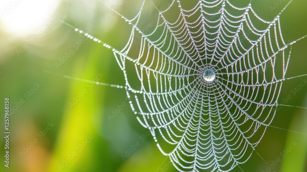 Mindfulness and meditation method Mindfulness and meditation method, A close-up of a spider web adorned with dew drops, set against a blurred green background, showcasing nature's intricate beauty. Mindfulness and meditation method Mindfulness and meditation method, A close-up of a spider web adorned with dew drops, set against a blurred green background, showcasing nature's intricate beauty.