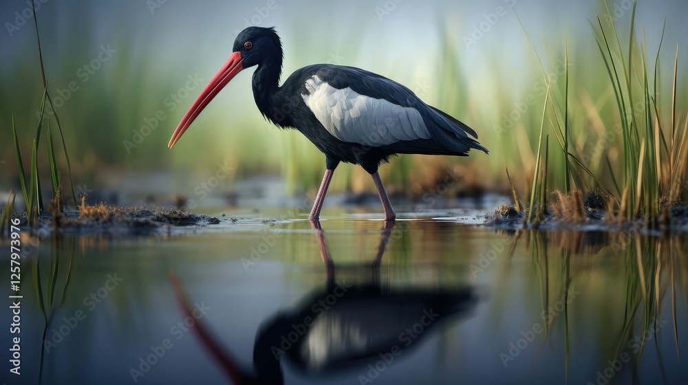 Obraz premium marsh small office background