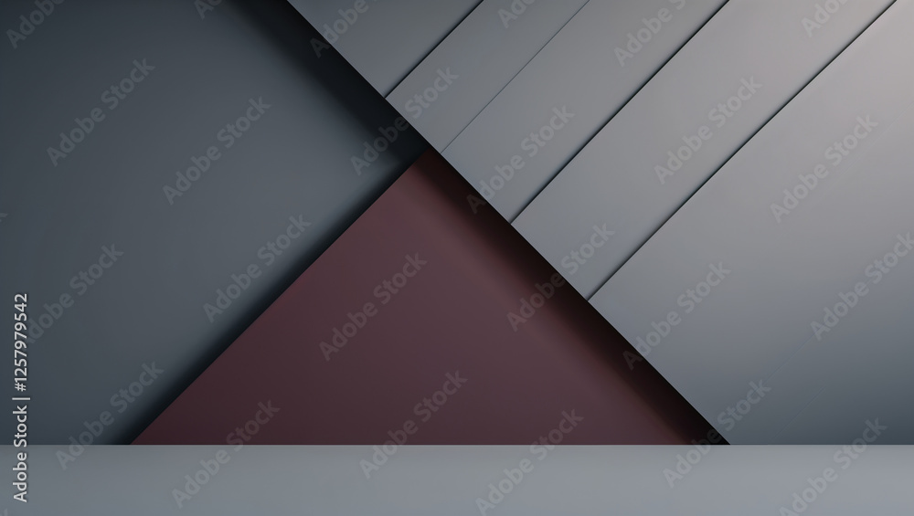 Modern geometric abstract background with layered shapes in dark gray and muted red creating a sleek and sophisticated design for business presentations and digital projects Modern geometric abstract background with layered shapes in dark gray and muted red creating a sleek and sophisticated design for business presentations and digital projects