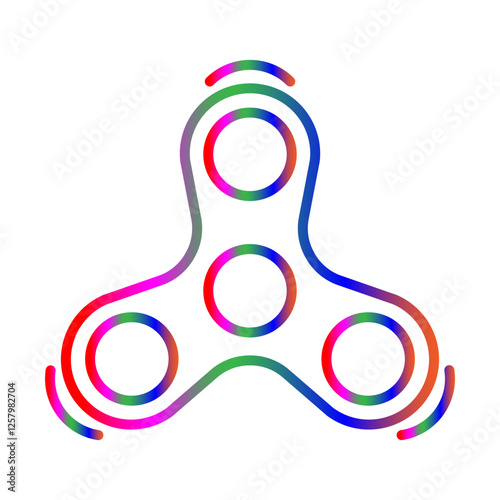 Spinner line gradient icon