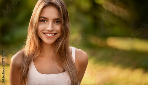 Junge Frau genießt das Leben photo