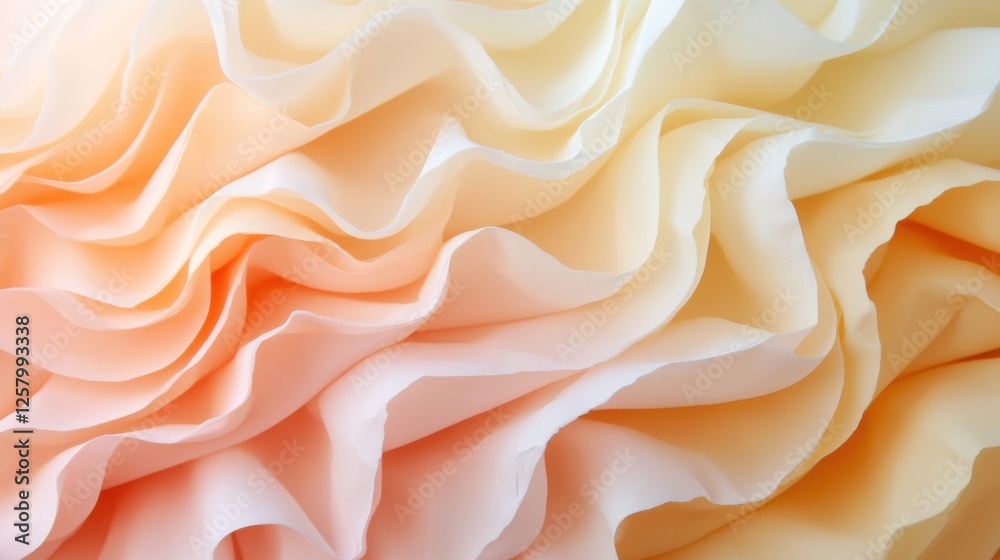 Soft ombre of peach and pale yellow, with gentle paper-textured folds and elegant depth. Soft ombre of peach and pale yellow, with gentle paper-textured folds and elegant depth.