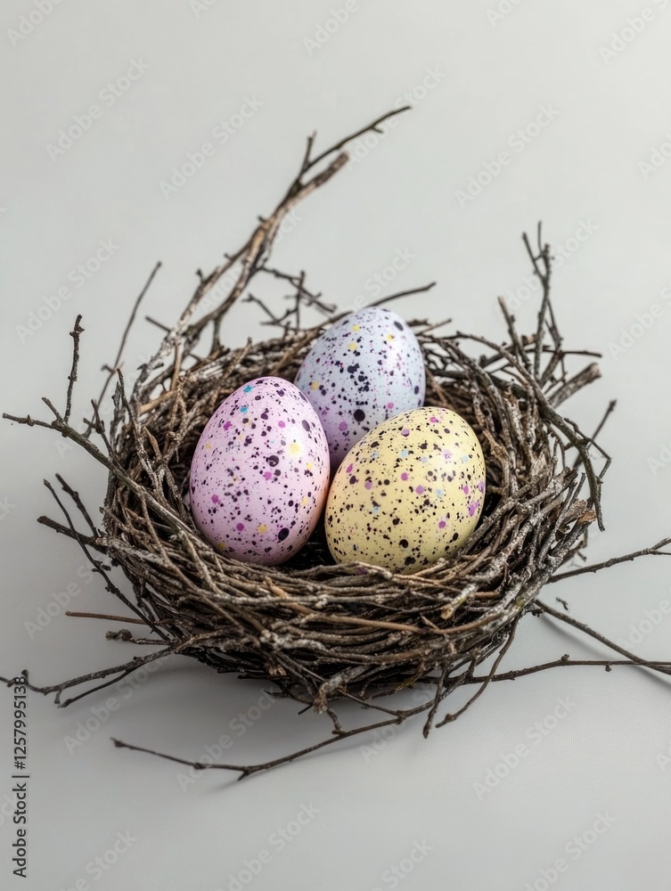 Obraz premium Eggs with a sprinkle of color and joy for the holiday