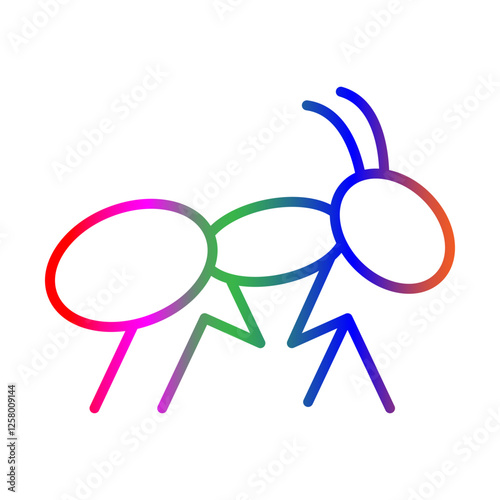 Ant line gradient icon
