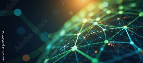 Analyzing AI with deep learning algorithms and neural networks using big data technology for future-focused innovations in data science and abstract renderings of complex processes within the realm of photo