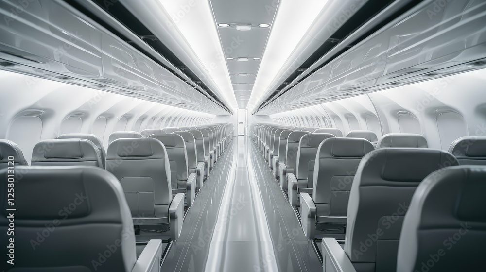 Obraz premium design blurred plane interior