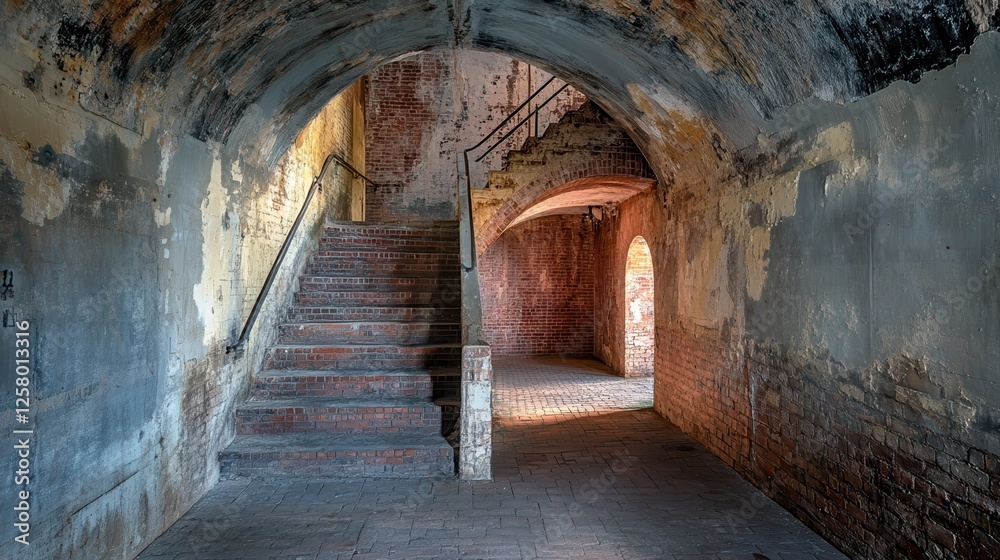 Fototapeta premium Long exposure taken in the Fort McHenry Tunnel, Baltimore, Maryland.