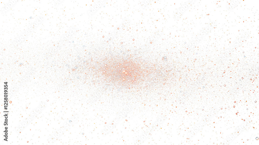 Glowing ember particle dispersion on transparent background Glowing ember particle dispersion on transparent background