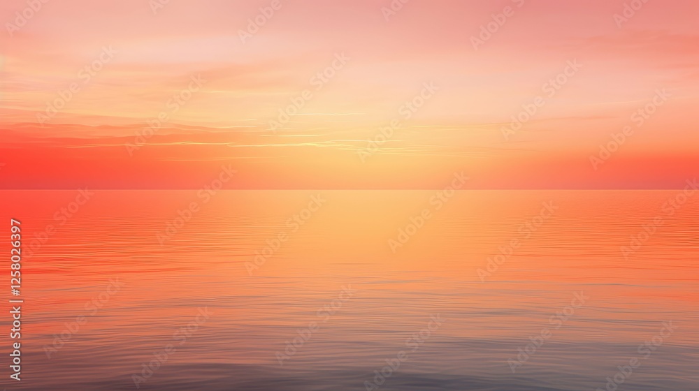 Obraz premium reflection red orange yellow gradient