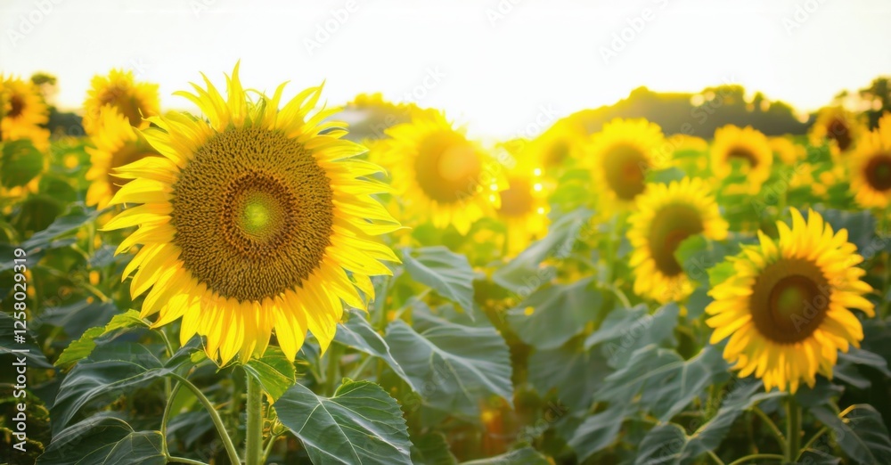 Sunflower turning towards the sun, symbolizing finding joy by following the light, captured in bright, colorful light, radiating warmth and a sense of positivity Sunflower turning towards the sun, symbolizing finding joy by following the light, captured in bright, colorful light, radiating warmth and a sense of positivity