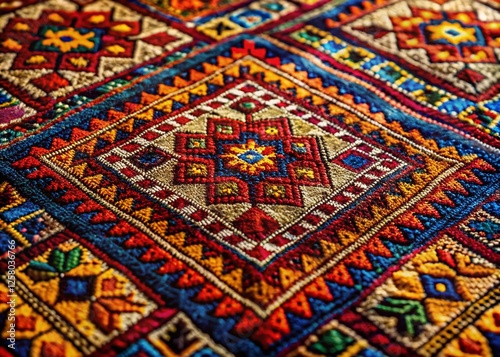 Cross Hatch Rug Drawing: Subtle Shading & Texture Detail