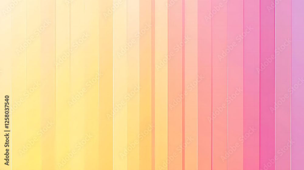 Obraz premium Abstract Pastel Yellow Pink Gradient Vertical Stripes Background Texture Design
