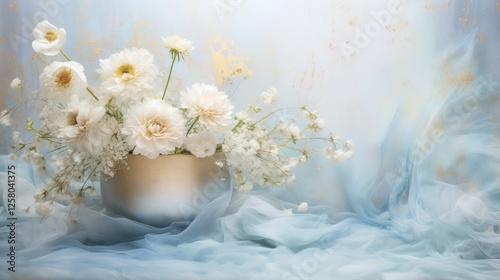 pastel baby blue and gold background