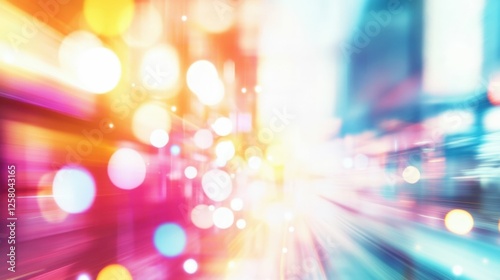 Vibrant abstract lights and motion blur for dynamic background design