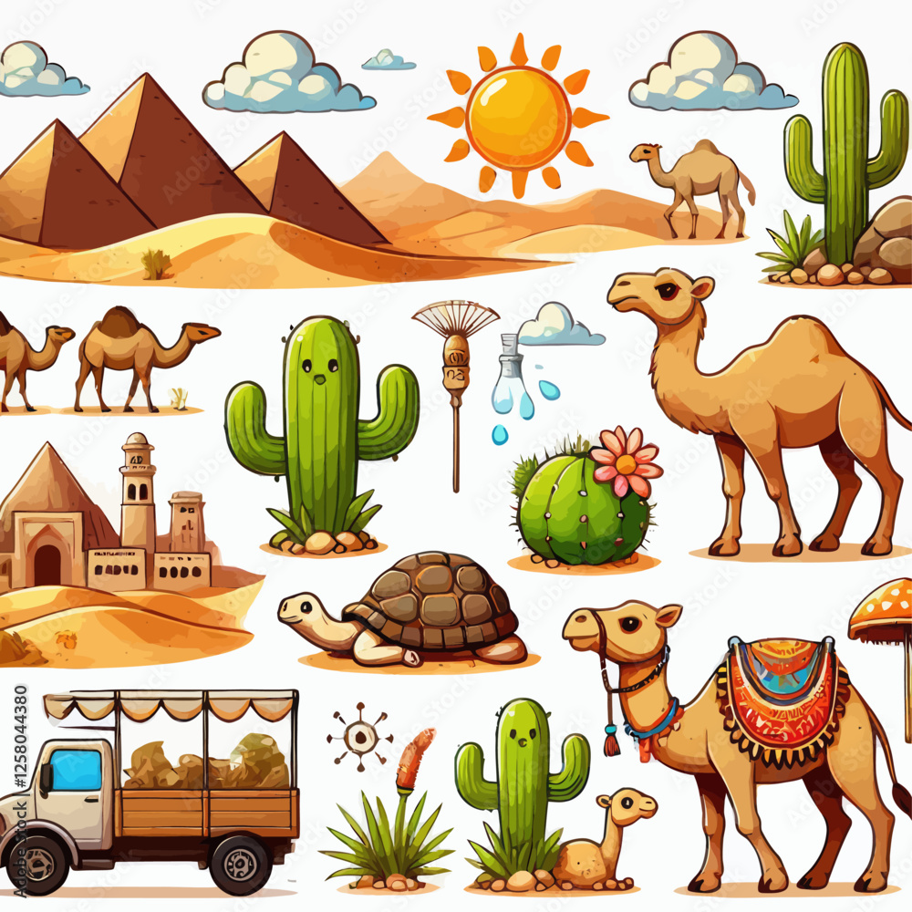 Obraz premium Desert and camel