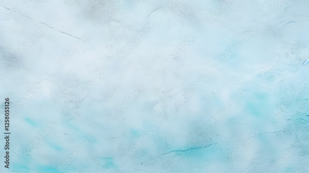 Fototapeta premium Abstract Light Blue Textured Background Pastel Aqua Wall Grunge Surface Cool Tones