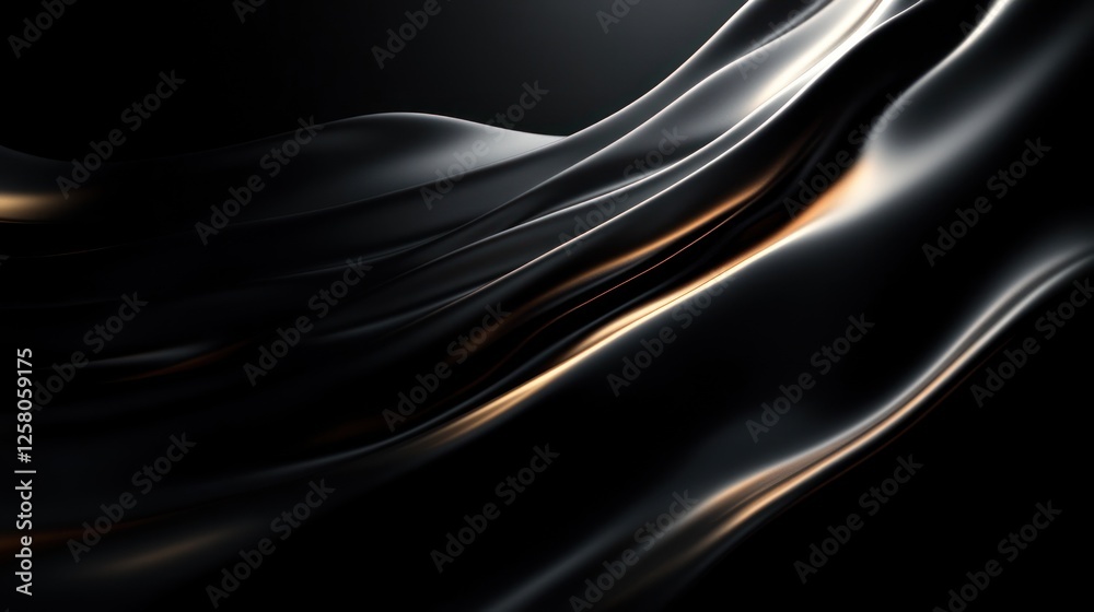 Fototapeta premium Black background with subtle lighting effect, elegant and cinematic
