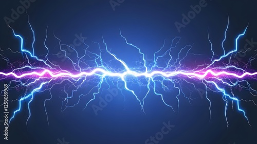 Wallpaper Mural Abstract Electric Lightning Bolt Energy Background Torontodigital.ca