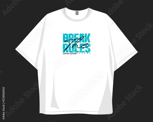 Streetwear typography. Streetwear t-shirt design, urban typography t shirt design. Urban logo vector for clothing design, apparel