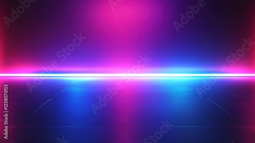 Blurred futuristic neon technology background, with a sci-fi glow photo