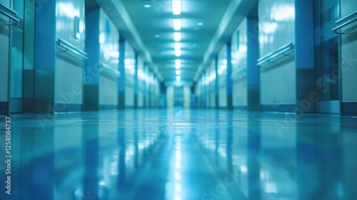 Wallpaper Mural Enhancing Hospital and Clinic Imagery: Create Stunning Visuals with Blurred Backgrounds in Corridor Photography Using Depth of Field, Bokeh Effects, and Professional Editing Techniques to Highlight He Torontodigital.ca