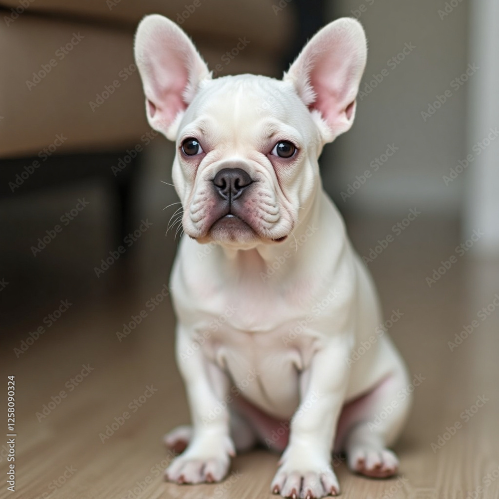 french bulldog puppy on white french bulldog puppy on white