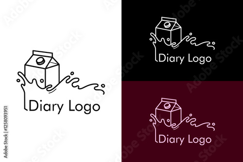 mil carton, gourmet food, diary, farming, animal farming, farmers market, butcher market, cow, superstore, supermarket, mart, organic food, food blog, abstract, logo, minimal