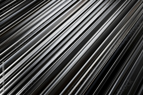Abstract Diagonal Lines: A Monochromatic Masterpiece of Parallelism and Texture