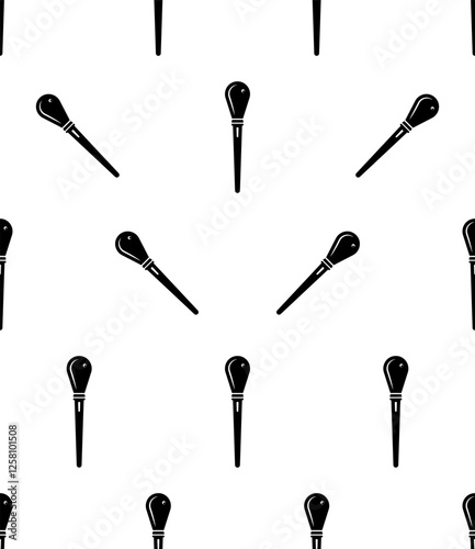 Makeup Brush Icon Seamless Pattern M_2311004
