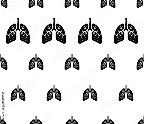 Lung Icon Seamless Pattern M_2311001